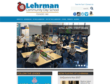 Tablet Screenshot of lehrmanschool.org